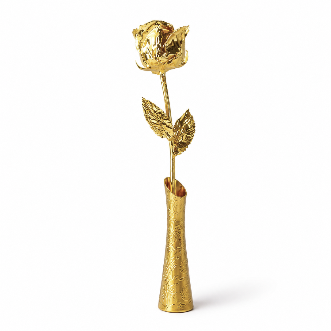 Rose with luxury vase